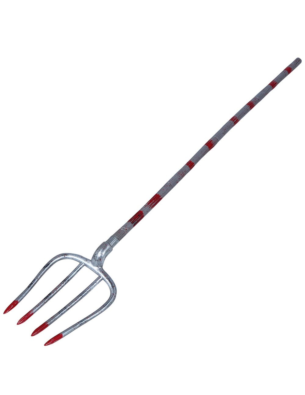 Vue de profil du trident ensanglanté