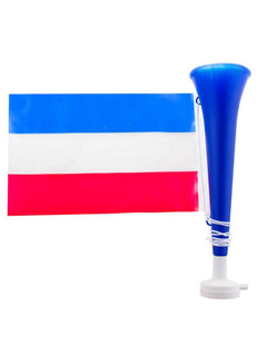 Accesorii albastru, alb, roșu