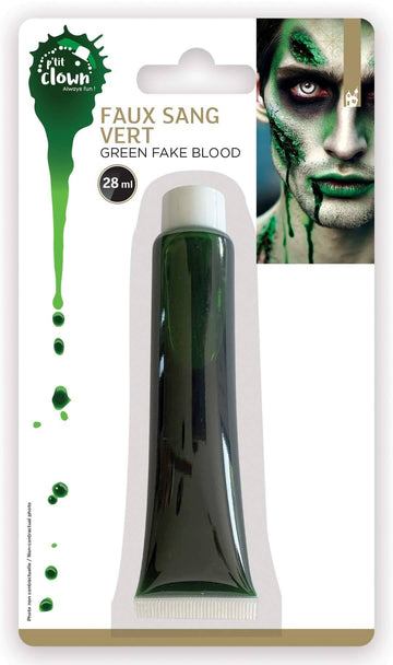 Tub de sânge fals verde 28 ml