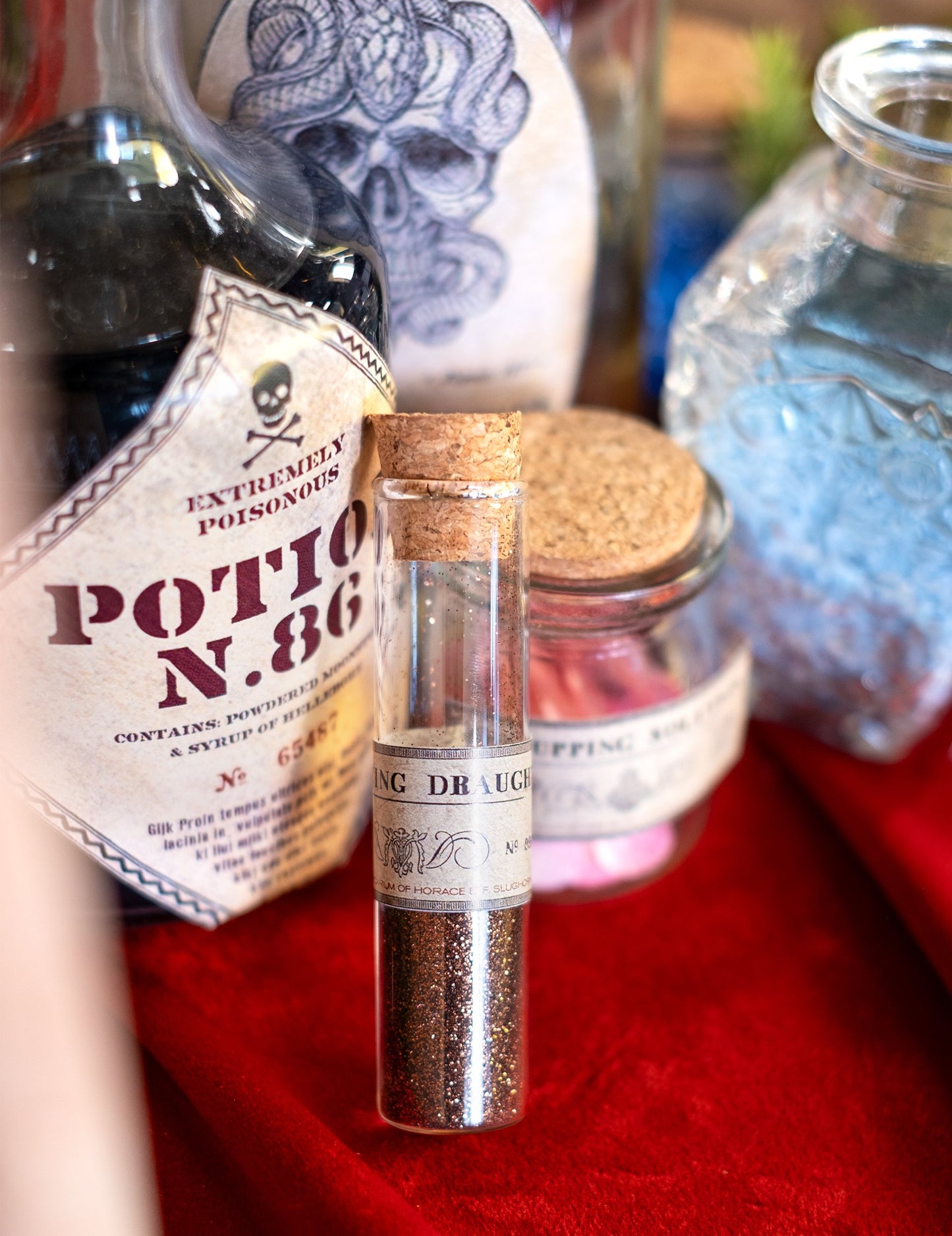 10 eprubete de sticlă cm cu dop de plută