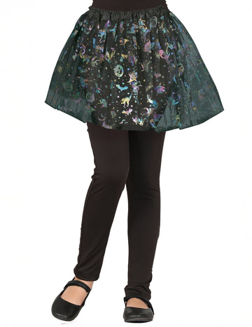 Tutu multicolor cu model de Halloween pentru fete