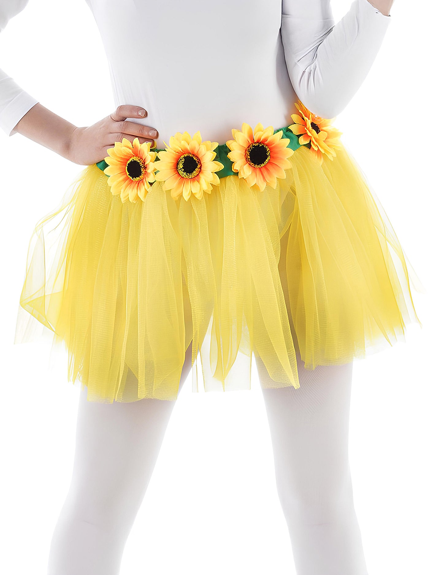 Tutu jaune avec tournesols adulte