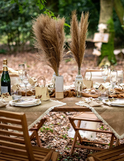 Vază bej pătat și nisipos 19 cm ceramică