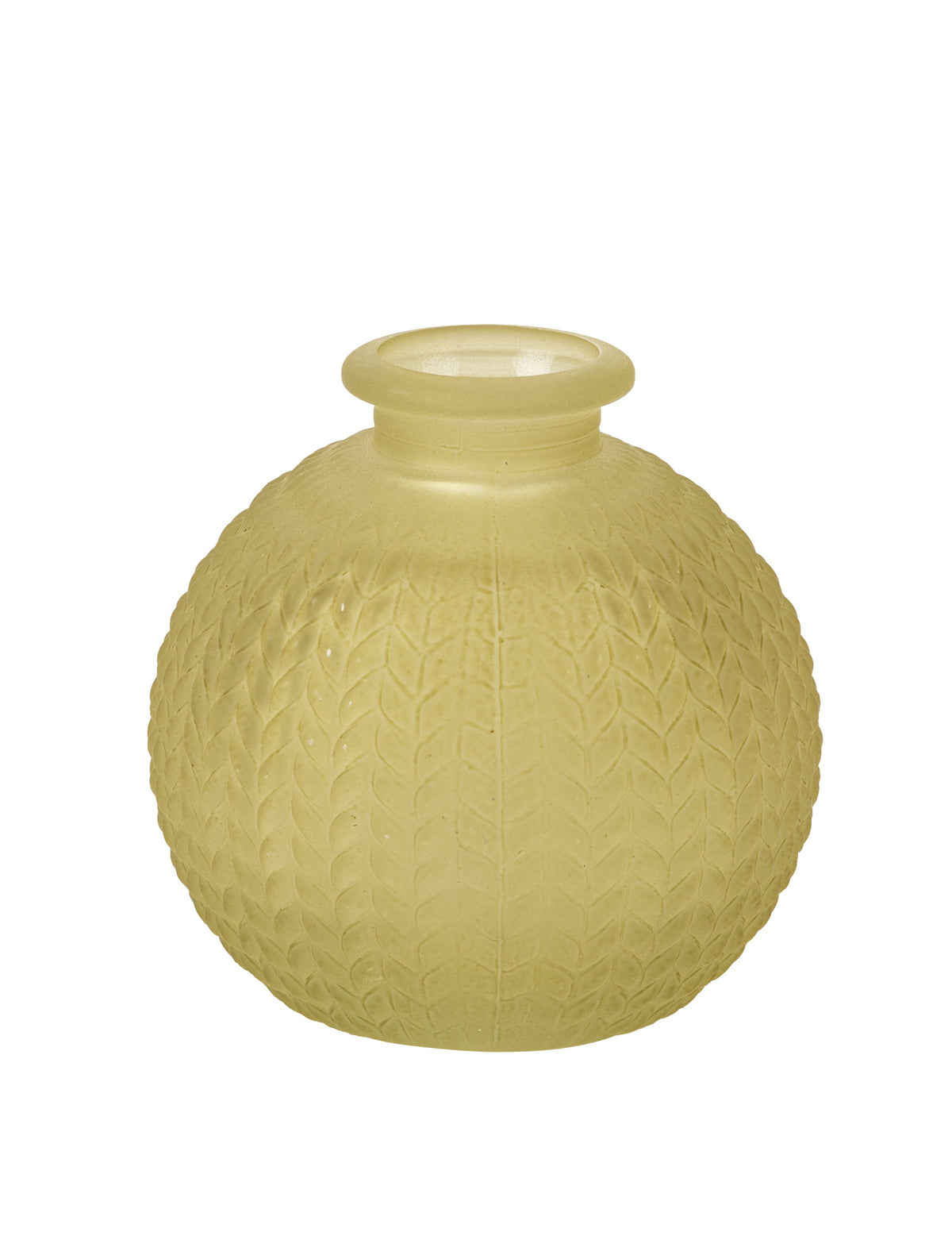 Vase en verre ciselé style bohème coloris pistache