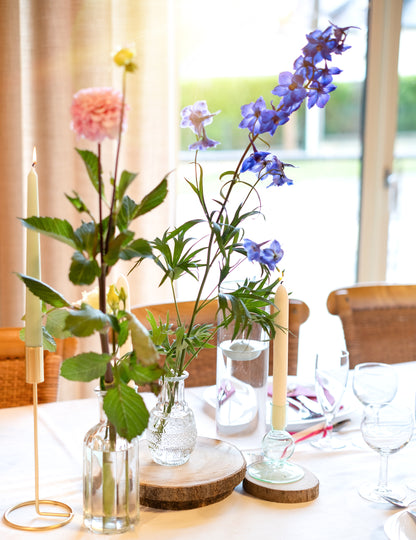 Vase de sticlă Gravură veche 7,5 x 13 cm