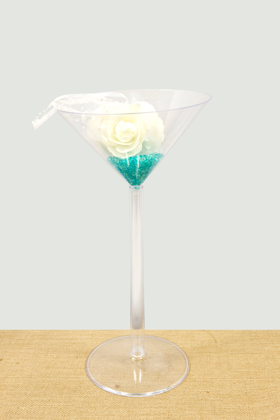 Vază maximă de picior cu plastic martini 46 cm