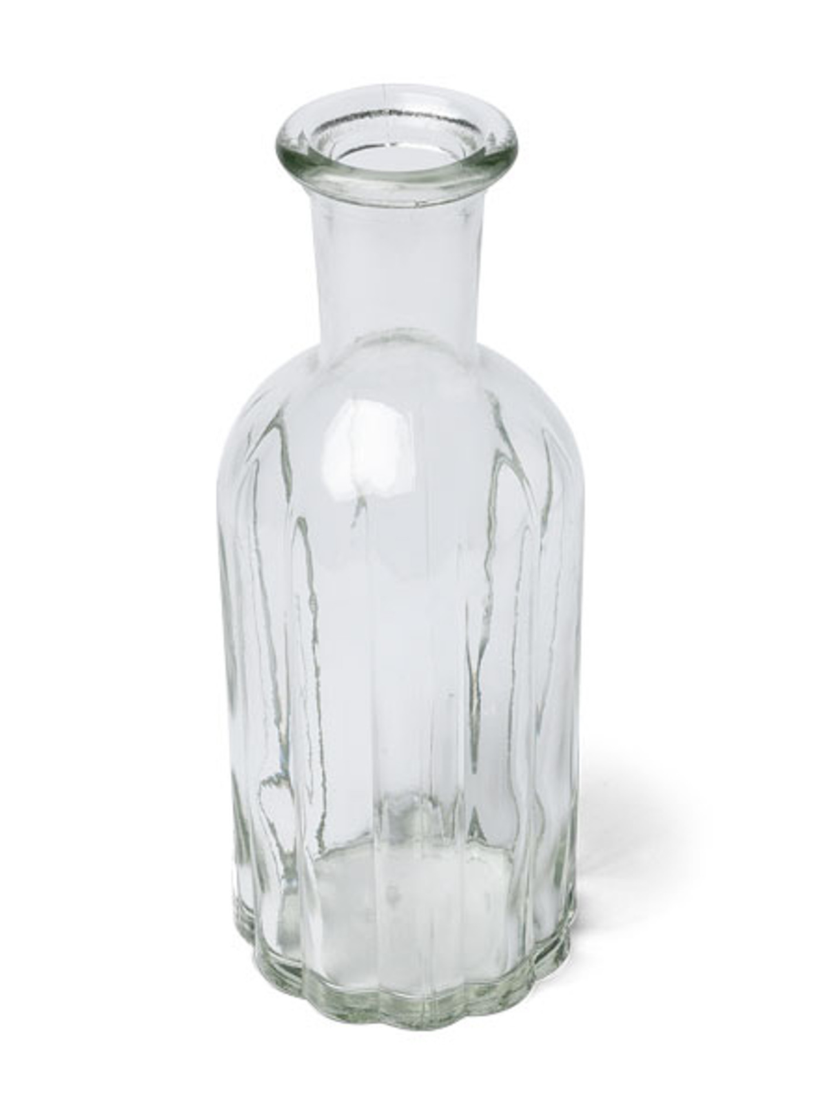 Vază din sticlă pentru decor, transparentă