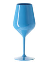 Pahar de vin pe picior albastru 47 cl