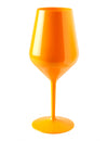 Pahar de vin pe picior, portocaliu, 47 cl