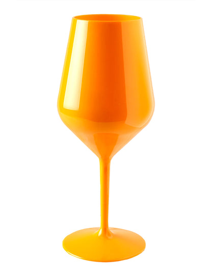 Pahar de vin pe picior, portocaliu, 47 cl