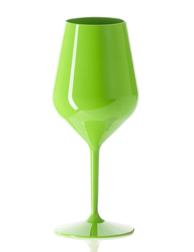Pahar de vin pe picior, verde, 47 cl