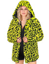 Sacou cu glugă de leopard galben adult