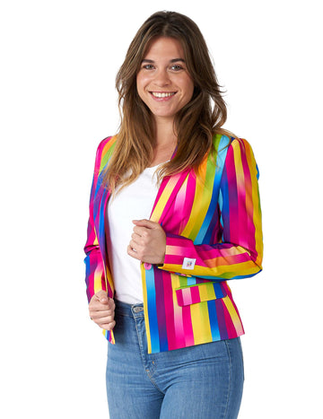 Jacheta de blazer Rainbow Blazer pentru femei