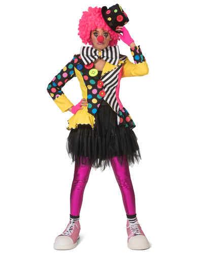 Veste clown multicolore femme
