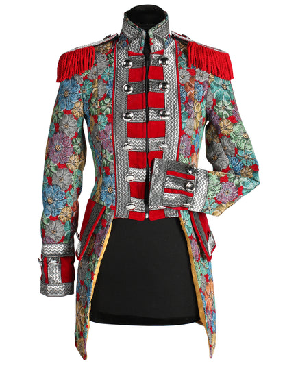 Jachetă de carnaval pentru femei cu imprimeu floral de înaltă calitate