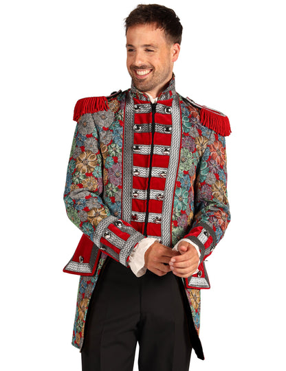 Jachetă carnaval bărbătească de lux cu model floral