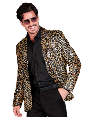 Sacou de paiete pentru leopard pentru adulți