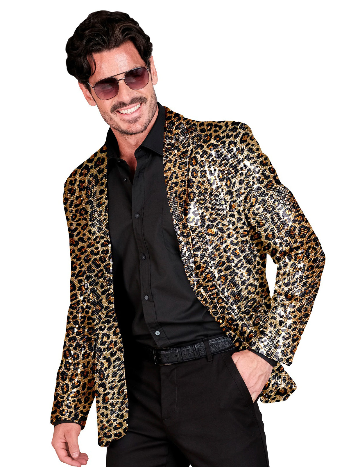 Sacou de paiete pentru leopard pentru adulți
