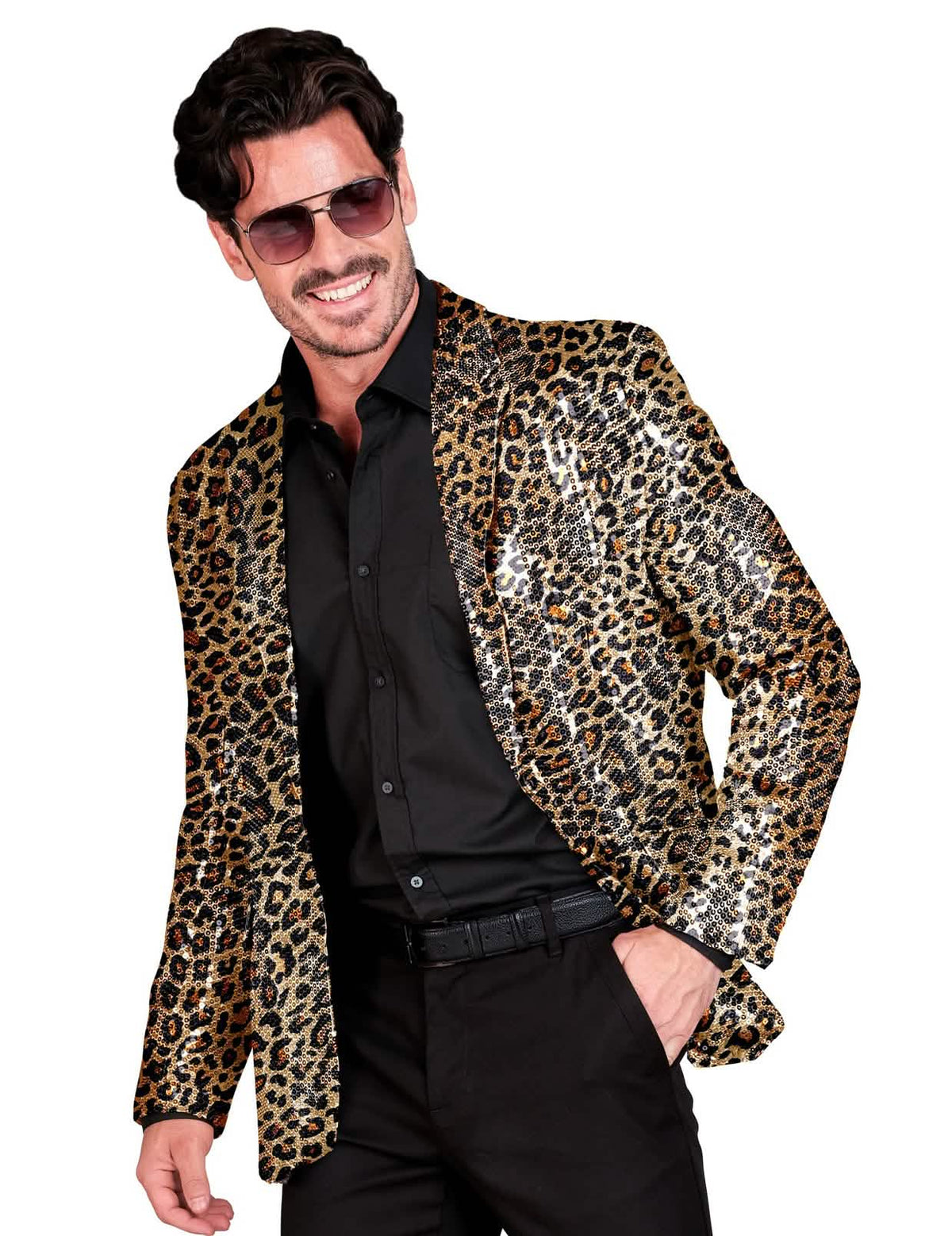 Sacou de paiete pentru leopard pentru adulți