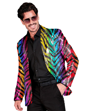 Sacou de paiete pentru tigru curcubeu pentru adulți