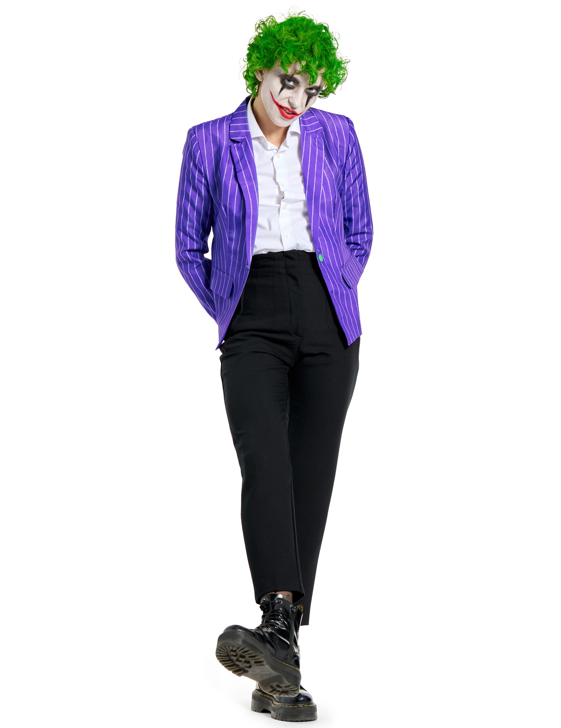 Vue en pied de la veste Mrs. Joker pour femme