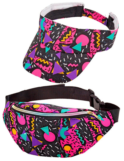 Cozieră neagră pentru adulți cu model anii '90 și banană