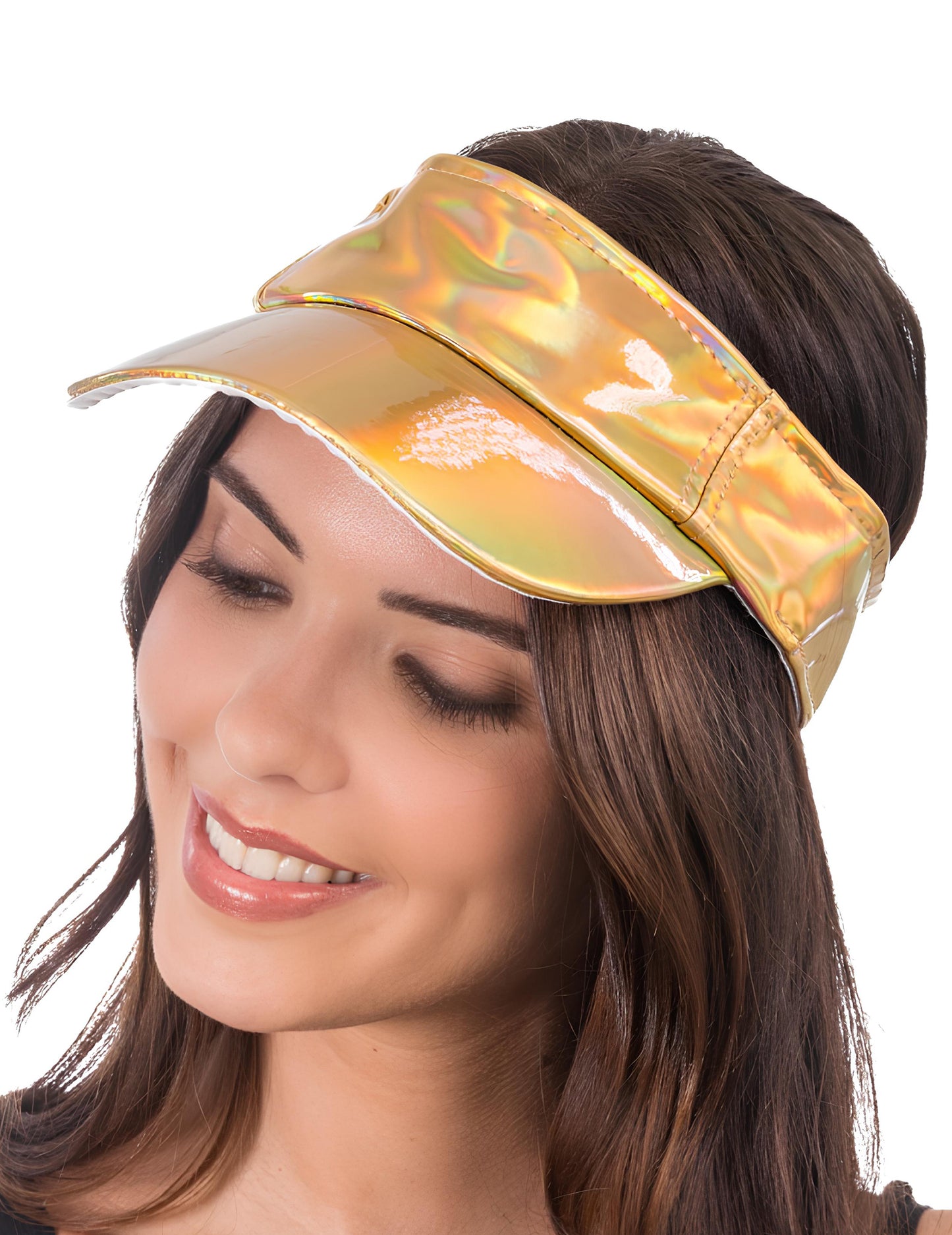 Vizieră irizată aurie pentru adulți 