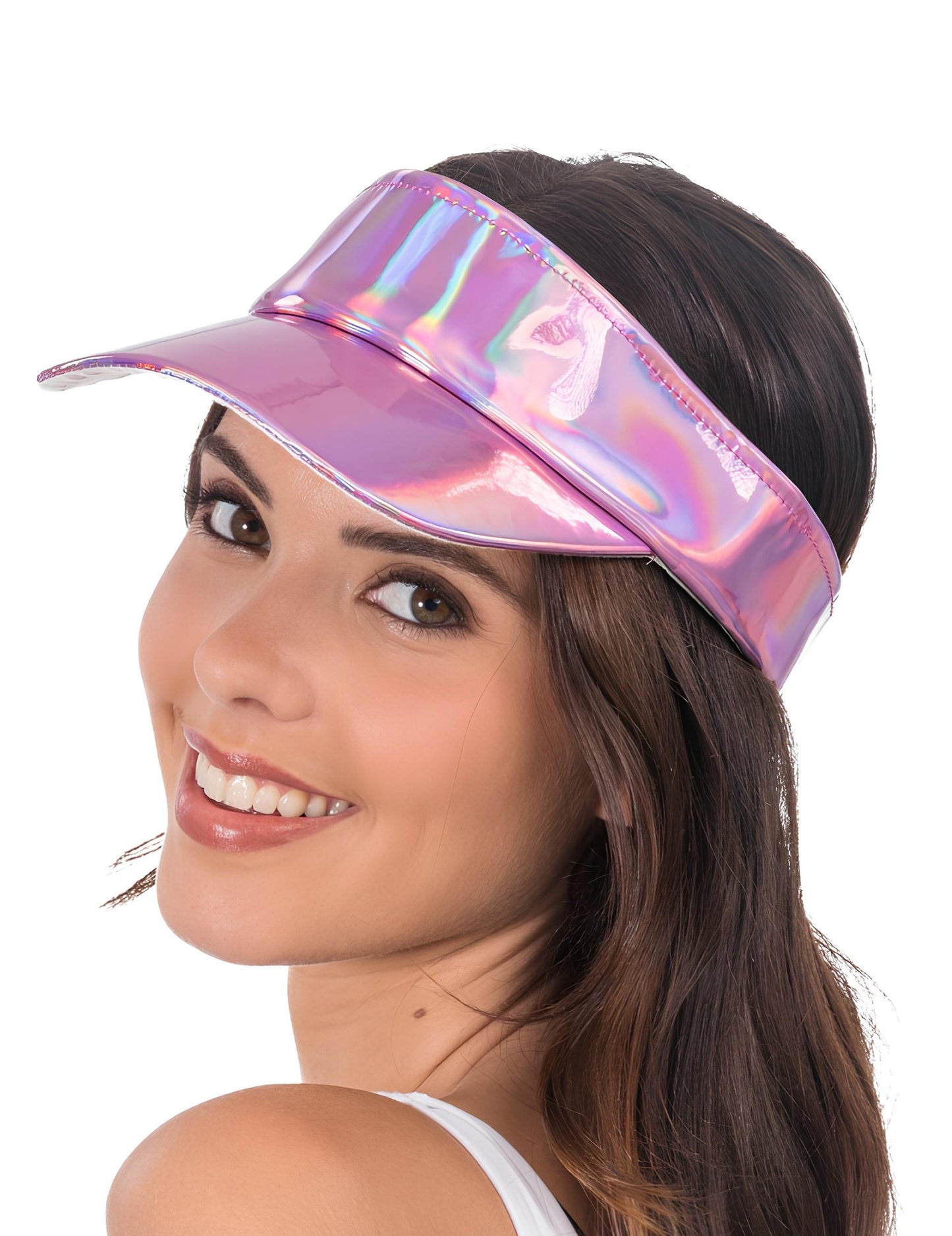 Vizieră irizată roz pentru adulți 