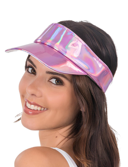 Vizieră irizată roz pentru adulți 