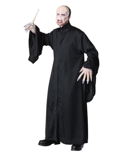 Costum Voldemort pentru adult, negru, cu masca și bagheta