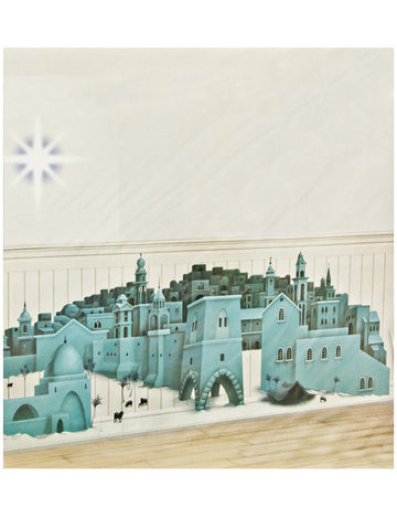 Decorațiune de perete Steaua Betleemului multicoloră 85x165cm 